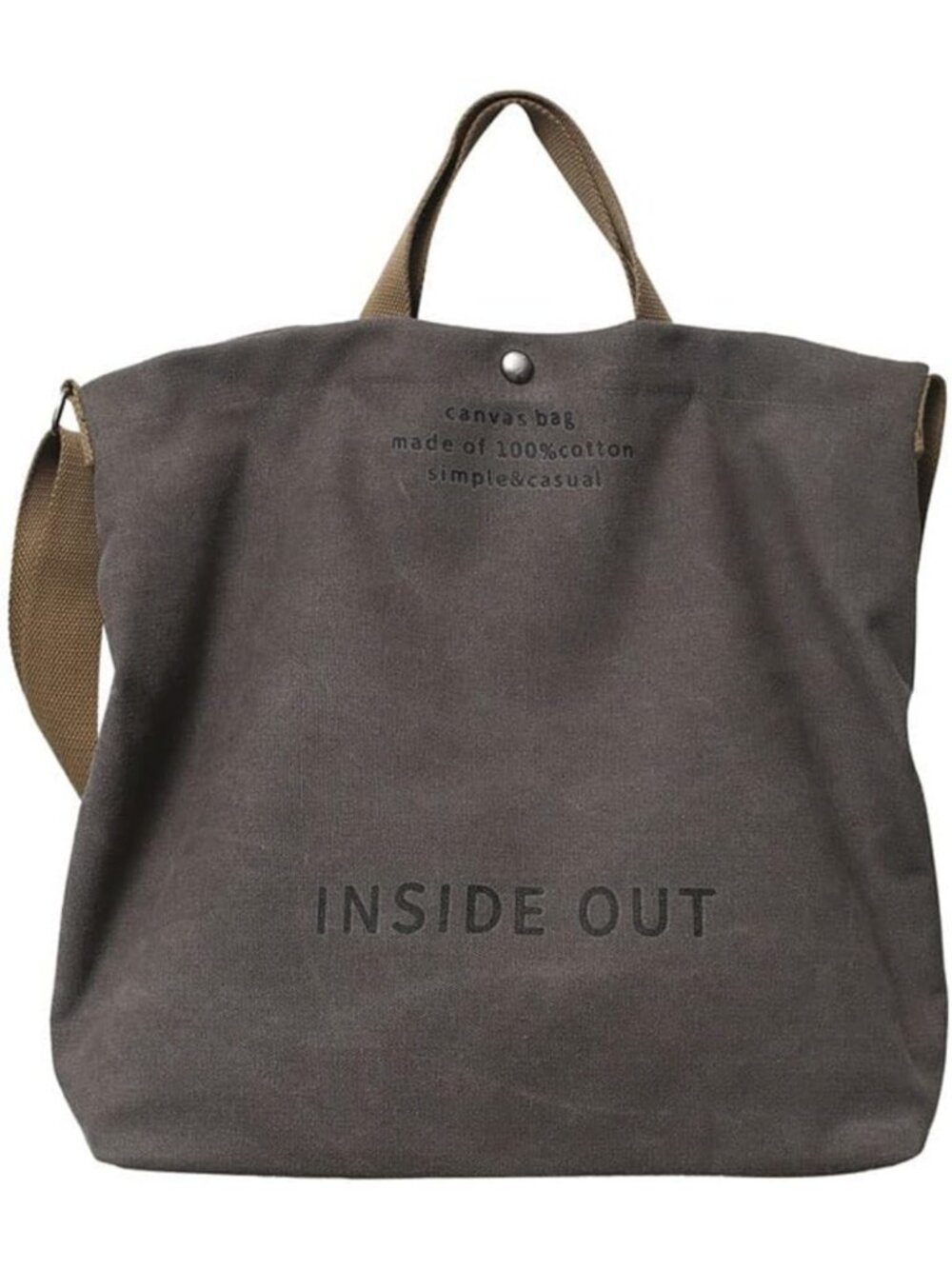 Stylish Women’s Canvas Tote Bag - Casual Shoulder & Crossbody Handbag for Work